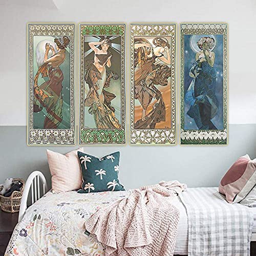 Amazon.co.jp: アルフォンス・ミュシャのポスター《月と星のシリーズ